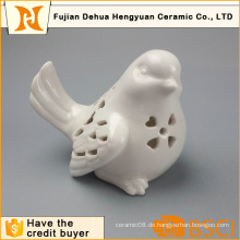 Weiß Keramik Hollow Bird Keramik Handwerk (Gartendekoration)